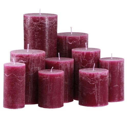 Prodotto Candele a colonna color Berry Varie dimensioni