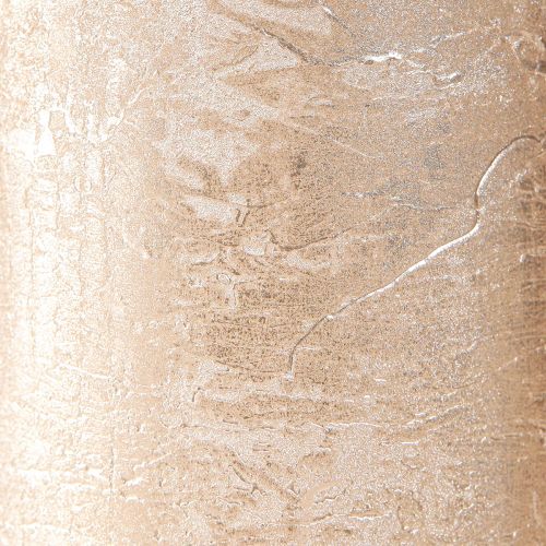 Prodotto Candele a colonna tinta unita oro chiaro 85×200 mm 2 pz