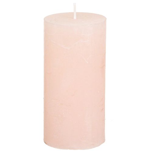 Candele a colonna rosa chiaro tinta unita rosa 50×100mm 4 pz