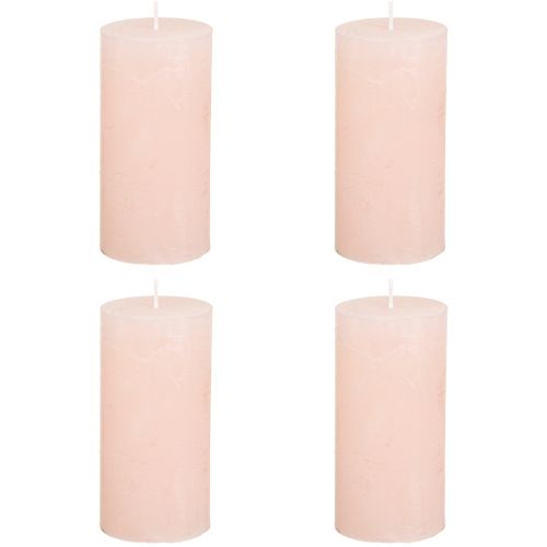 Prodotto Candele a colonna rosa chiaro tinta unita rosa 50×100mm 4 pz