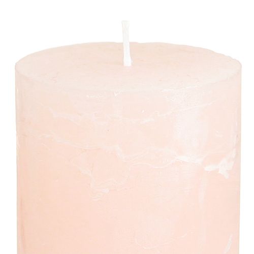 Prodotto Candele a colonna Candele rosa chiaro colorate rosa 60×100mm 4 pezzi