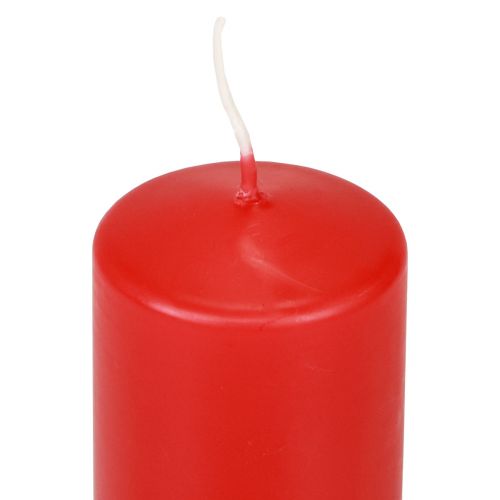 Prodotto Candele a colonna rosse Candele dell&#39;Avvento candele rosse 100/50mm 24 pezzi