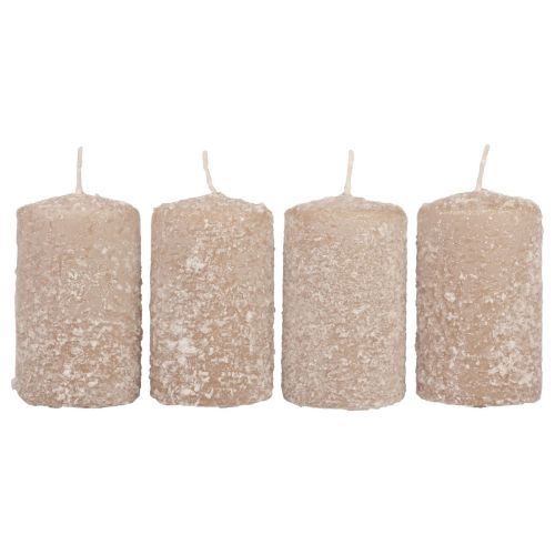 Prodotto Candele a colonna Candele natalizie beige 60×100mm 4pz