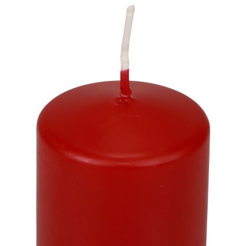 Prodotto Candele a colonna rosse Candele dell&#39;Avvento piccole rosso antico 70/50 mm 24 pezzi