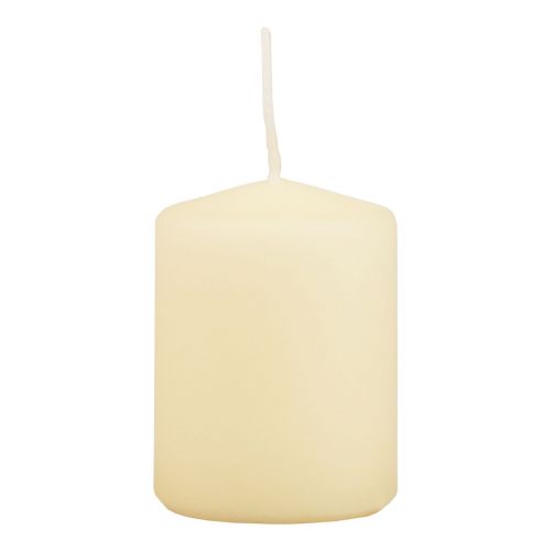 Floristik24 Candele a colonna crema Candele dell&#39;Avvento piccole 70/50mm 24 pz