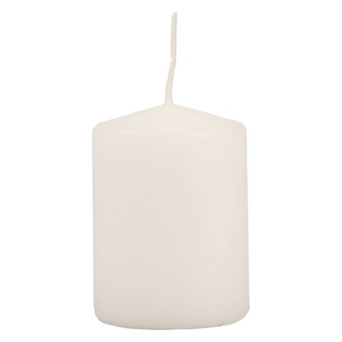 Floristik24 Candele a colonna bianche Candele dell&#39;Avvento candele piccole 70/50mm 24pz