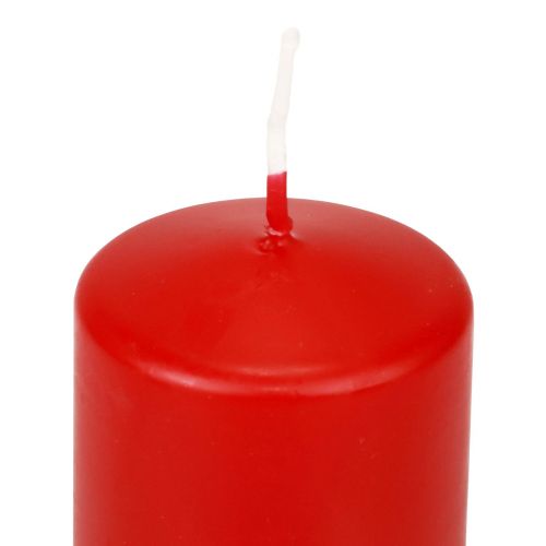 Prodotto Candele a colonna rosse Candele dell&#39;Avvento candele rosse 70/50mm 24 pz