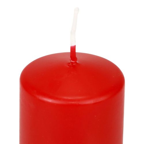 Prodotto Candele a colonna rosse Candele dell&#39;Avvento candele rosse 70/50mm 24 pezzi