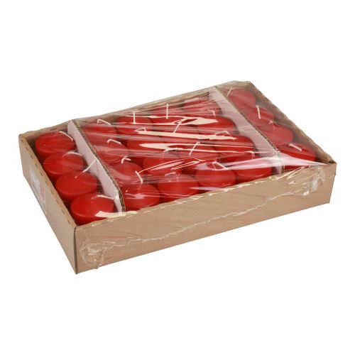 Prodotto Candele a colonna rosse Candele dell&#39;Avvento candele rosse 70/50mm 24 pz