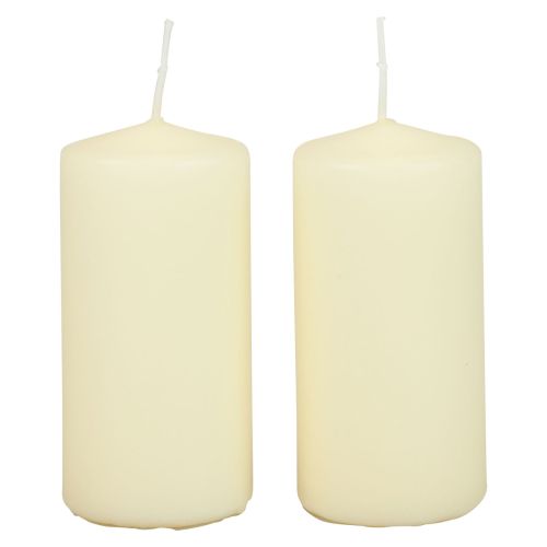 Candele a colonna H100 Ø50cm candele crema 12 pezzi