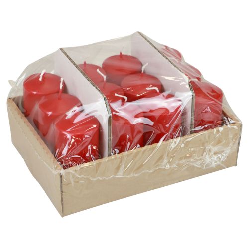 Floristik24 Candele a colonna H100 Ø50cm candele rosse 12 pezzi