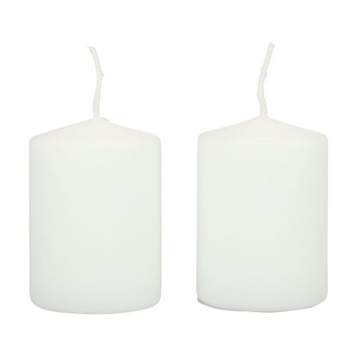 Floristik24 Candele a colonna candele bianche H70mm Ø50mm 12 pezzi