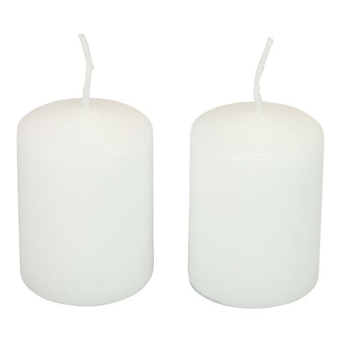 Floristik24 Candele a colonna candele bianche H70mm Ø50mm 12 pz