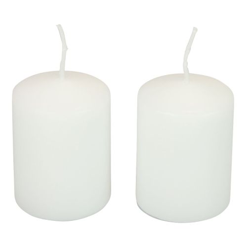 Prodotto Candele a colonna candele bianche H70mm Ø50mm 12 pezzi