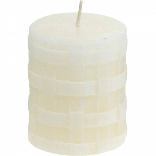 Prodotto Candele a colonna Bianco Rustico 80/65 Candela rustica 2pz