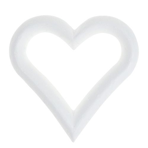 Prodotto Cuore di polistirolo aperto 18 cm 2 pz