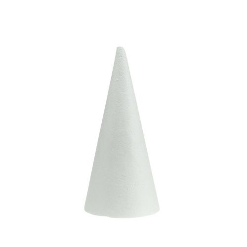 Prodotto Cono in polistirolo bianco 20cm x 9cm 5pz