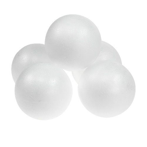 Prodotto Sfera in polistirolo Ø8cm bianco 10p