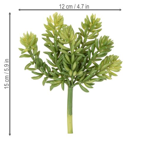 Prodotto Fiore artificiale succulento per un design a bassa manutenzione di spazi abitativi e uffici, 15 cm, 5 pezzi