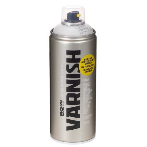 Vernice spray trasparente opaca, resistente ai raggi UV, senza acidi, Montana, bombolette da 400 ml