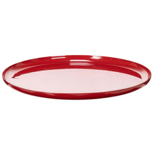 Vassoio decorativo, rosso, design minimalista, 27 cm acquistare | Floristik24.it
