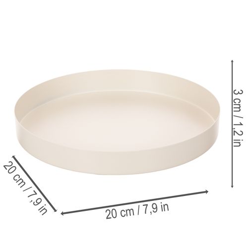 Vassoio decorativo rotondo per accessori per la casa, 20 cm | Floristik24.it