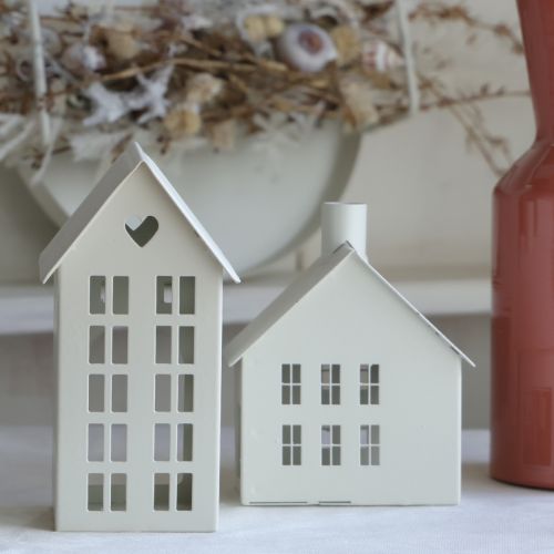 Prodotto Elegante mini casa per lumini da tè come decorazione da tavolo 15 cm