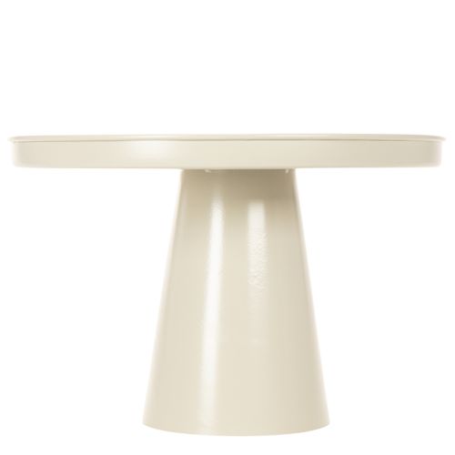 Vassoio decorativo rotondo color crema, 30 cm, con supporto, per la decorazione della tavola. | Floristik24.it