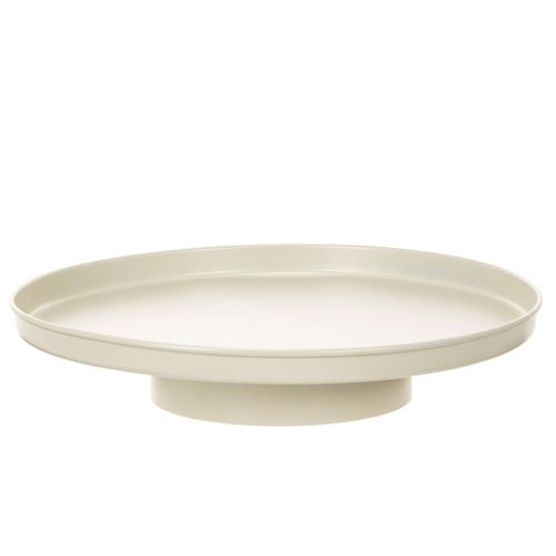 Vassoio decorativo in metallo da 30 cm, sottovaso per piante.