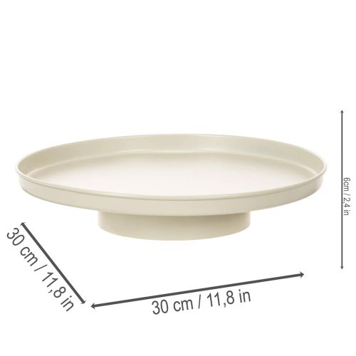 Vassoio decorativo in metallo da 30 cm, sottovaso per piante. | Floristik24.it