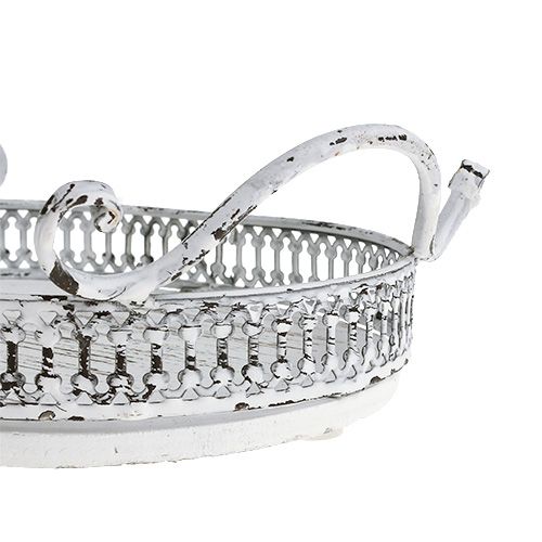 Prodotto Vassoio con manici ovali 23cm x 17,5cm H7,5cm bianco