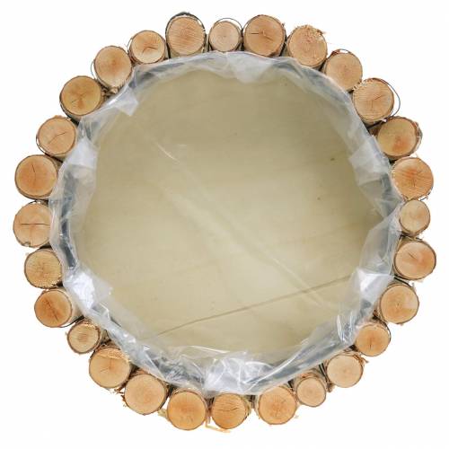 Floristik24 Vassoio in legno di betulla naturale tondo Ø24cm