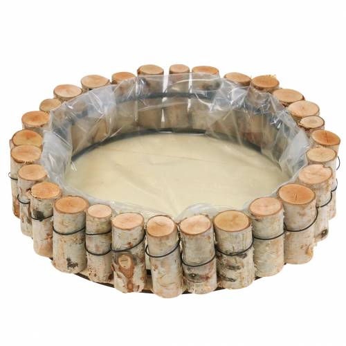 Floristik24 Vassoio in legno di betulla naturale tondo Ø24cm