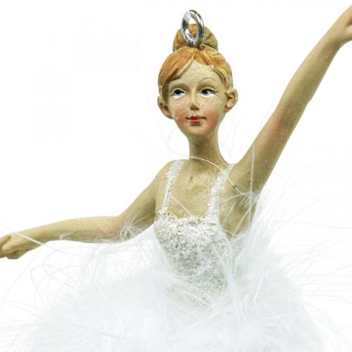 Floristik24 Decorazione dell'albero Decorazione dell'Avvento Ciondolo Ballerina H12/12,5cm 3pz