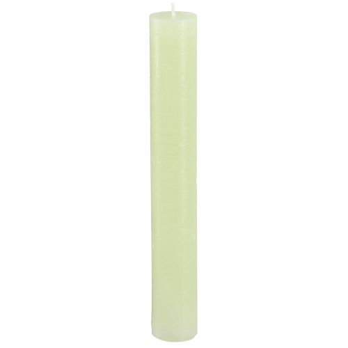 Floristik24 Candele da tavolo candele verde lime tinta unita 34x240mm 4 pz