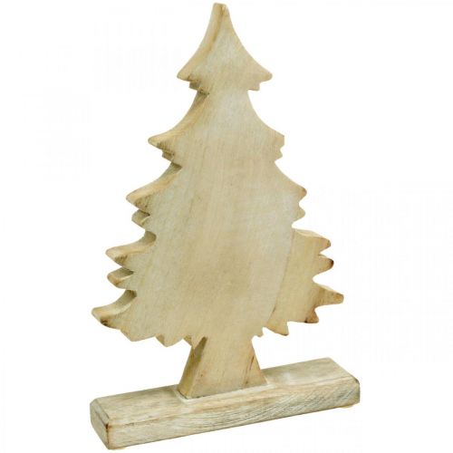 Floristik24 Deco albero di Natale in legno bianco lavato decorazione da tavola Avvento 32 × 20 × 5,5 cm