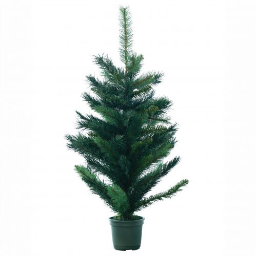 Albero di Natale artificiale in vaso di abete H90cm