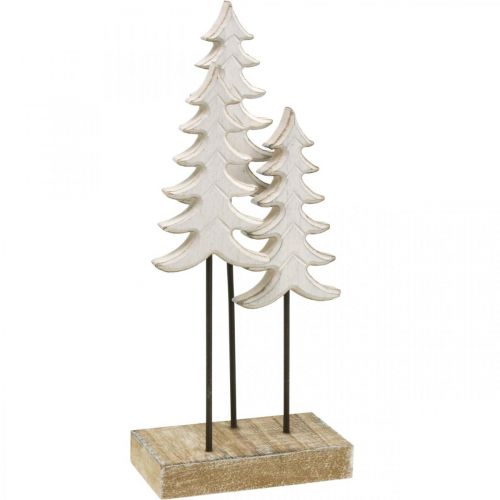 Floristik24 Decorazione natalizia in legno di abete bianco su base H28cm