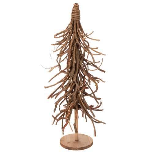 Albero decorativo realizzato con rami di salice su base di legno, 68 cm | Floristik24.it