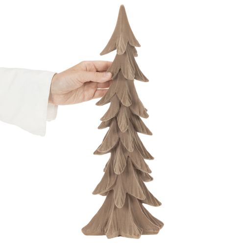 Piccolo albero di Natale decorativo innevato, decorazione da tavolo, 44 cm | Floristik24.it