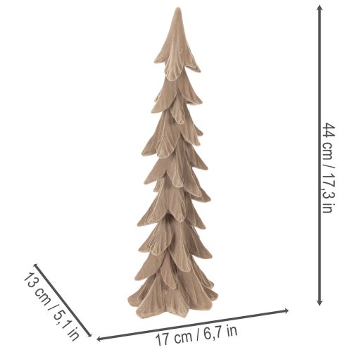 Piccolo albero di Natale decorativo innevato, decorazione da tavolo, 44 cm | Floristik24.it
