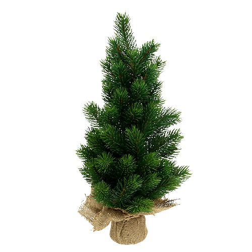 Floristik24 Albero di Natale in sacchetto di iuta 47 cm
