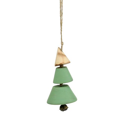 Prodotto Decorazioni per l&#39;albero di Natale, albero di Natale da appendere, Natale verde / naturale H10cm L24cm 4 pezzicm