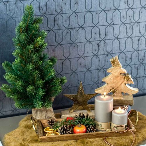 Floristik24 Albero di Natale in sacchetto di iuta 47 cm