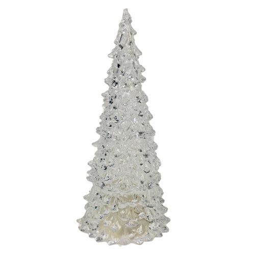Floristik24 Albero di Natale in acrilico con luce LED Ø9cm H22cm