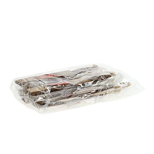 Floristik24 Decorazioni per l&#39;albero di Natale candela in legno marrone 15 cm L28 cm 8 pezzi