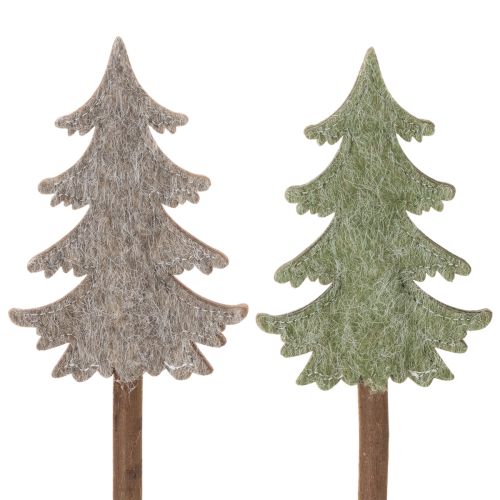 Albero di Natale decorativo su bastoncino per vasi e composizioni alte, 45 cm, 6 pezzi acquistare | Floristik24.it