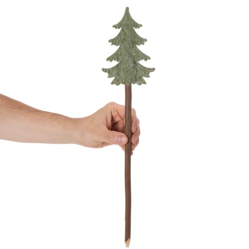 Albero di Natale decorativo su bastoncino per vasi e composizioni alte, 45 cm, 6 pezzi | Floristik24.it