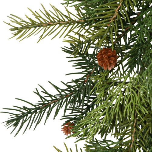 Floristik24 Ghirlanda di abete Thulia con pigne verde marrone 182 cm