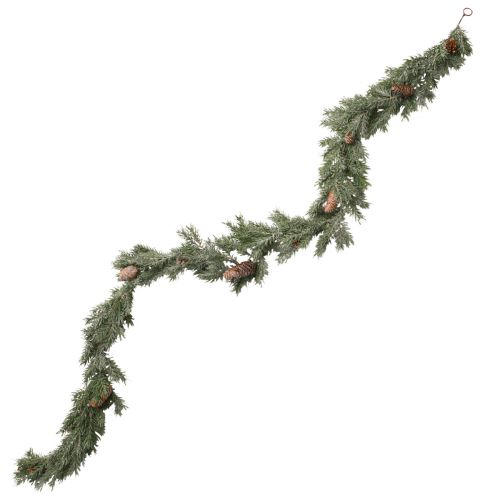Floristik24 Ghirlanda di abete Coni natalizi gelo invernale 180 cm
